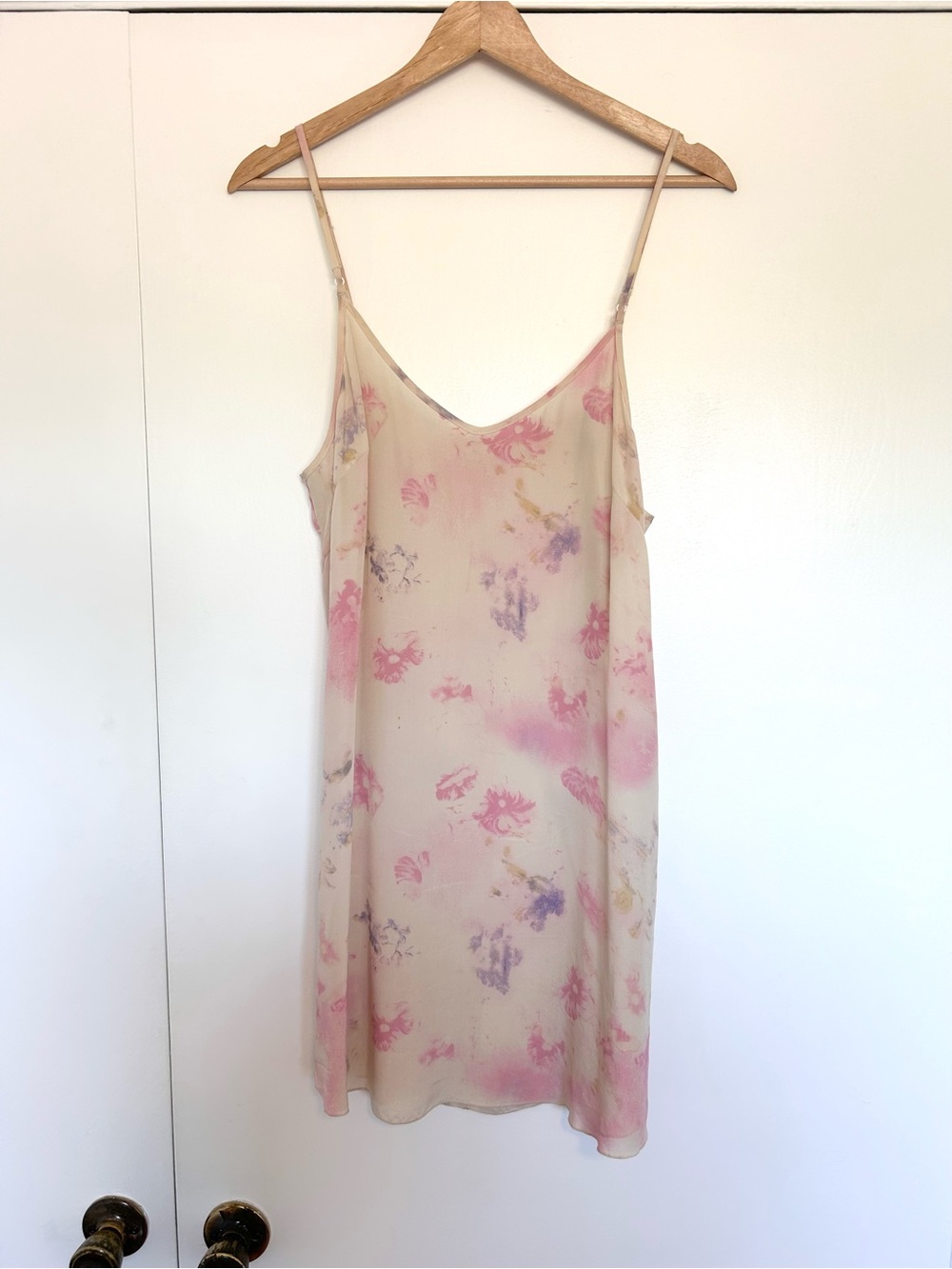 Wilfred Silk Pink Floral Slip Dress - Women's Dresses